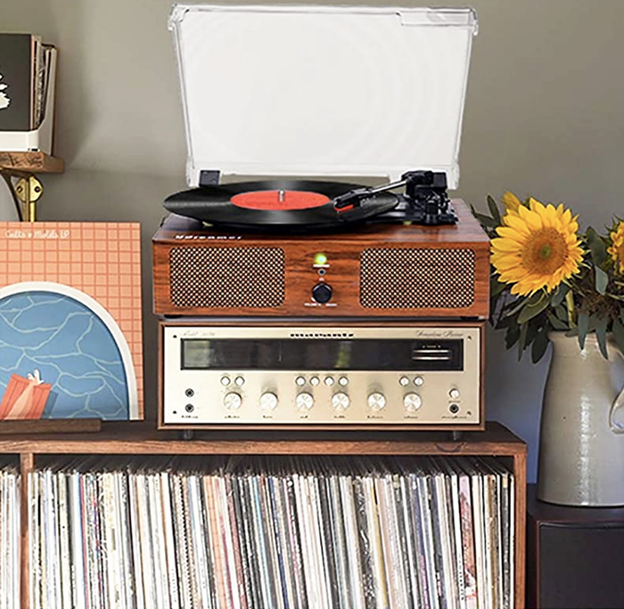 Property Records of California - Vintage wireless record player for your man cave 